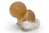 Botryoidal Fluorite Sphere Cluster on Chalcedony - India #306005-1